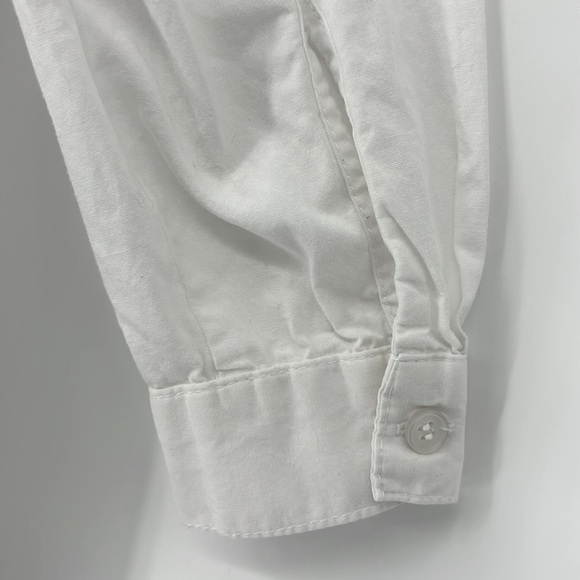 ASOS Design Cotton Mini Shirt Dress White Size 2 - Picture 6 of 13